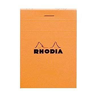 Orange Q Logo - Notebook Rhodia Bloc No. 14 11x17 cm 80 Sheets 80g Q.5x5 ORANGE