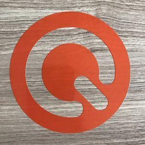 Orange Q Logo - Q Dance Music Festival 4 Wide Orange Vinyl Decal Sticker