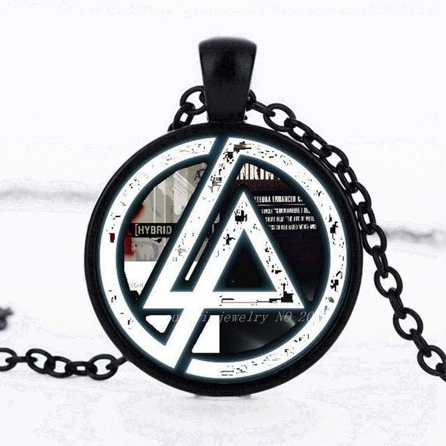 Linkin Park 2017 Logo - 2017 Hot Fashion Linkin Park logo Pendant Linkin Park Jewelry Glass ...