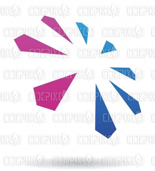 Purple Diamonds Logo - abstract purple and blue revolving diamonds logo icon | Cidepix