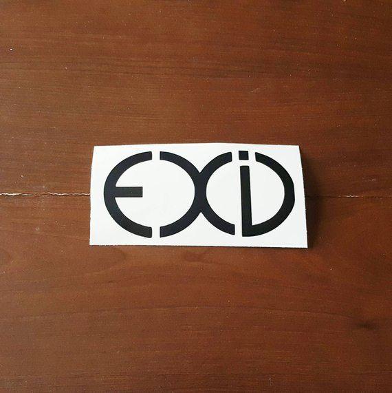 EXID Kpop Logo - EXID Kpop Kpop Girl Group Kpop Decal Laptop Decal Tablet | Etsy