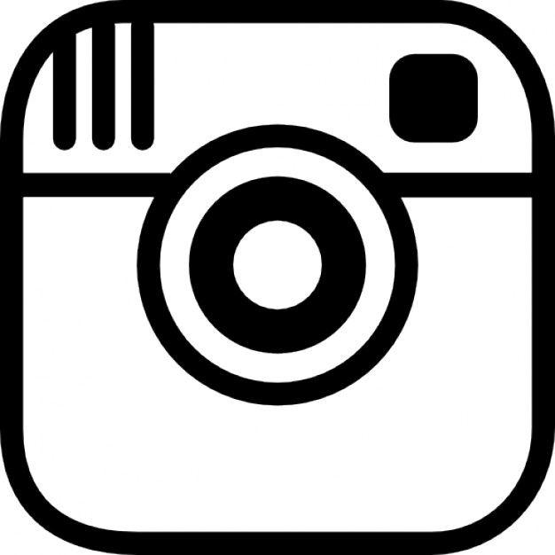 Cute Black and White Instagram Logo - Cute instagram vector stock