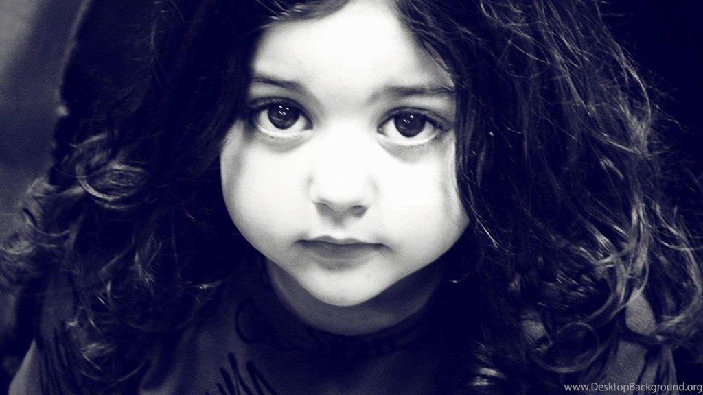Cute Girl Black and White Logo - Cute Baby Girl Black And White Desktop Wallpaper Magnificent HD