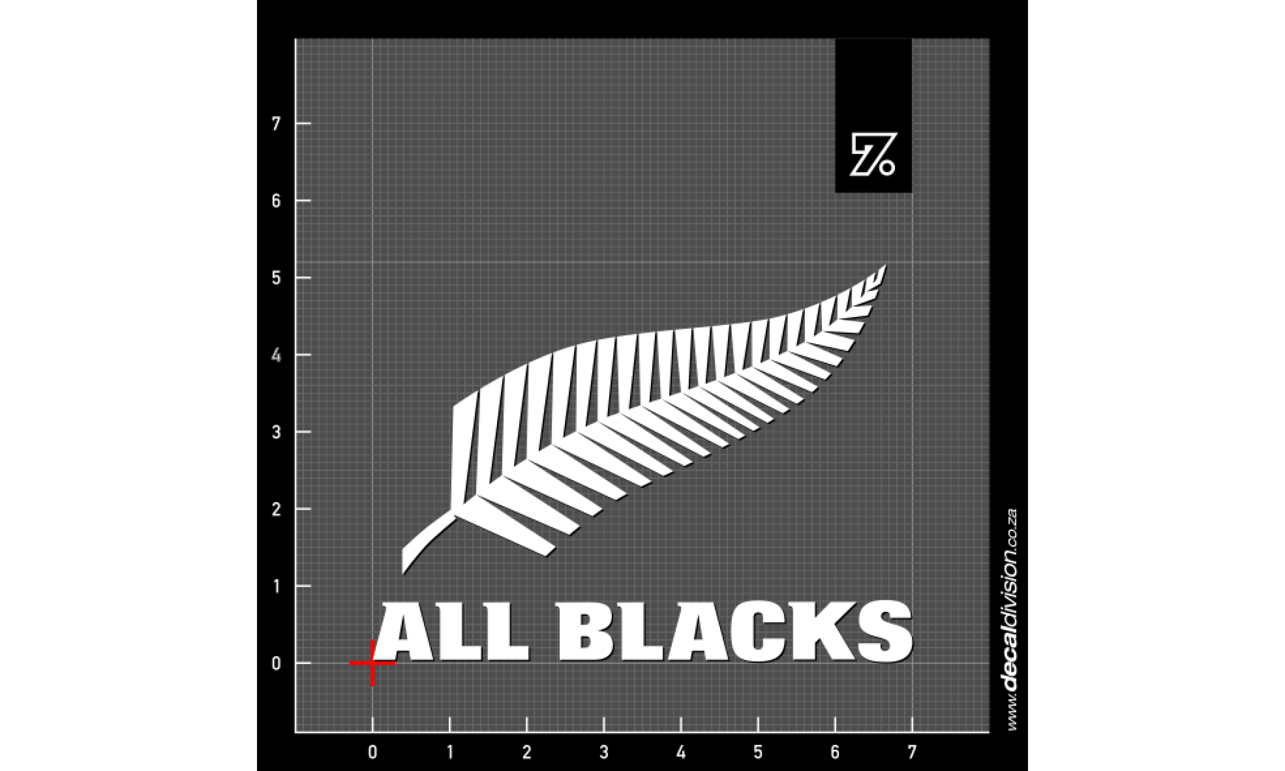All Blacks Logo - New Zealand All Blacks Logo Sticker