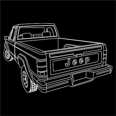 Jeep Comanche Logo - JEEP COMANCHE CUSTOM MJ XJ Cherokee Truck Screen Printed Long Sleeve ...