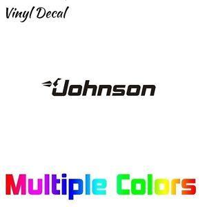 eBay Motors Logo - Johnson outboard motor Logo Sticker motors Decal 12