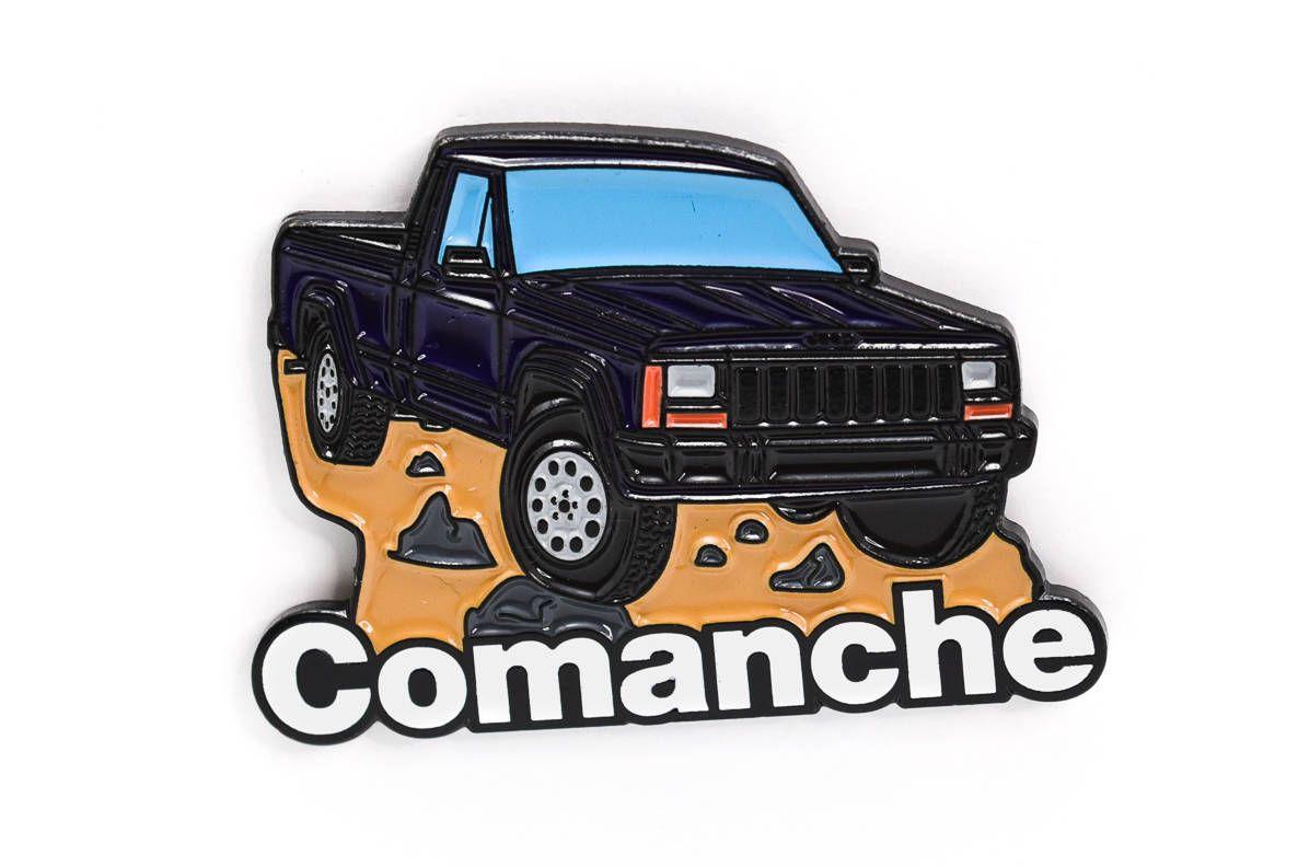 Jeep Comanche Logo - Jeep Comanche Pickup Truck Soft Enamel Lapel Pin Dark Blue | Etsy