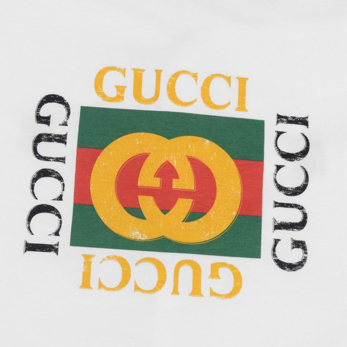 Gucci White Logo - GUCCI White Logo Print Babygrow