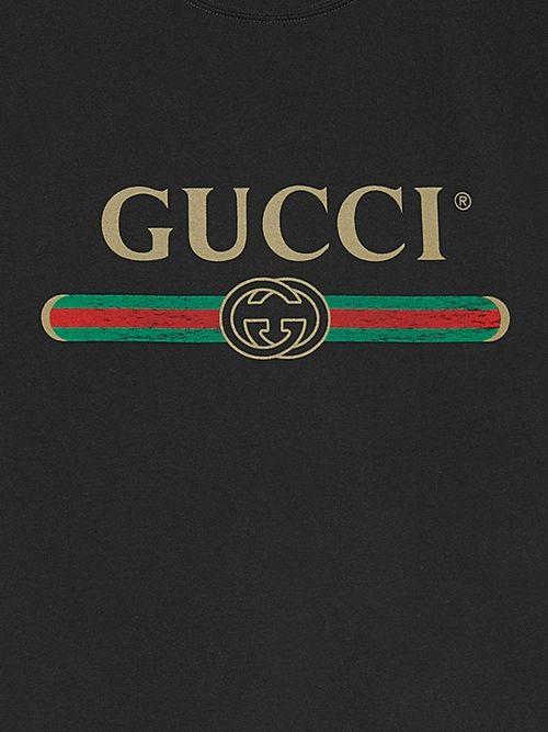 Gucci White Logo - Mens Gucci Washed With Logo T-Shirt In White - Cotton 100%