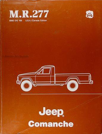 Jeep Comanche Logo - 1986 Jeep Comanche Repair Shop Manual Original - M.R. 277