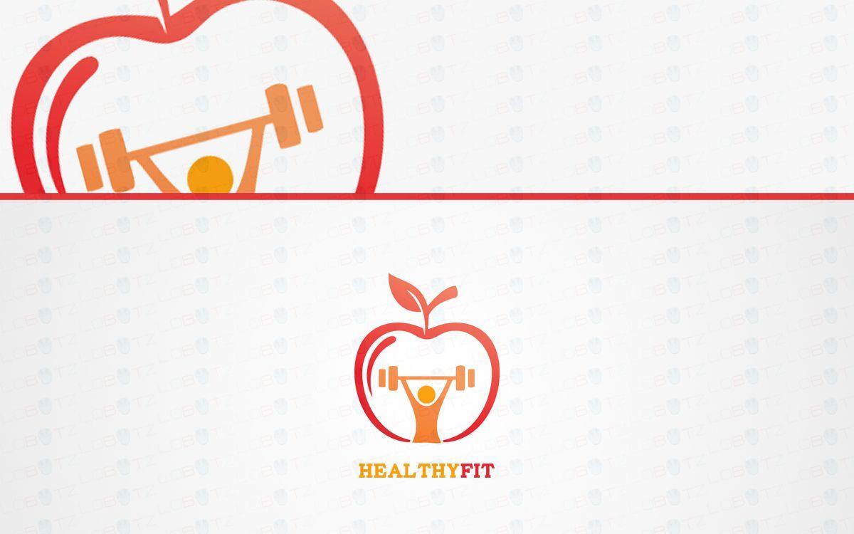 Health Apple Logo - Modern Health Gym Fitness Logo For Sale - Lobotz