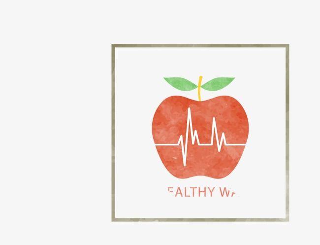 Health Apple Logo - Healthy Apple, Apple Vector, Health, Broken Line PNG and Vector for ...