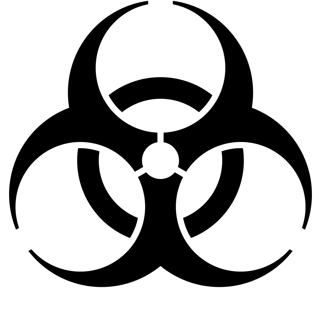 Biohazard Logo - File:Biohazard symbol.svg