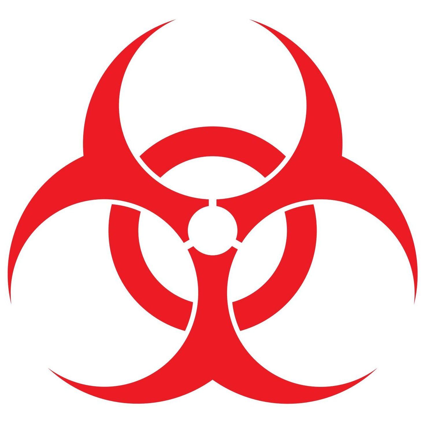 Biohazard Logo - Biohazard Symbol Red. Universal Labels Logos Symbols. Symbols