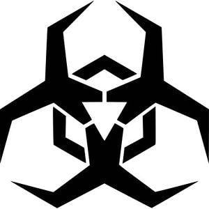 Biohazard Logo - Malware Biohazard Logo Vinyl Sticker Decal JDM - Choose Size & Color ...