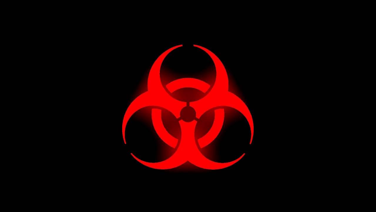 Biohazard Logo - Glowing Biohazard Symbol (Red) - YouTube