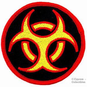 Biohazard Logo - BIOHAZARD SYMBOL embroidered iron-on PATCH MULTI-COLOR NUCLEAR ...