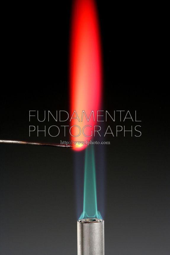 Magenta Flame Logo - science chemistry flame test. Fundamental Photographs