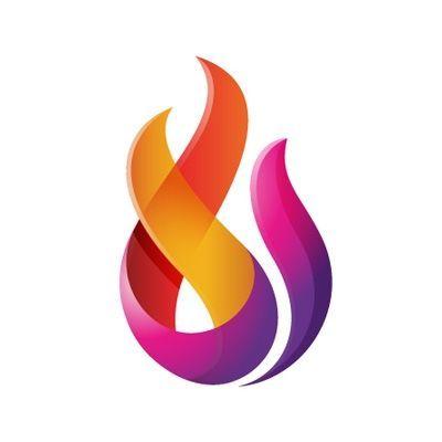 Magenta Flame Logo - Fire logo. Logos. Logos, Logo design, Logo templates