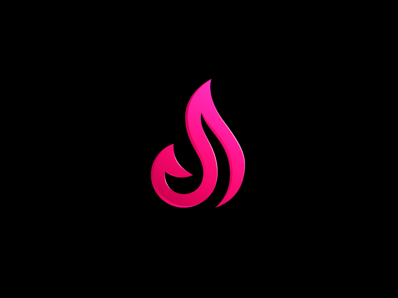 Magenta Flame Logo - J / Fire / Abstract by Alfrey Davilla | vaneltia | Dribbble | Dribbble