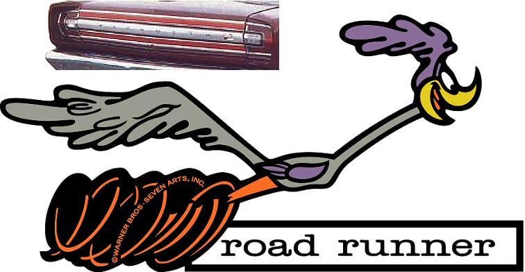Plymouth Road Runner Logo - 1968 Plymouth Road Runner Running Bird Decal Aluminum