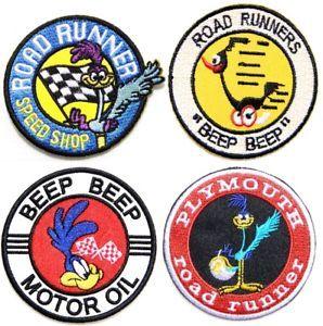 Plymouth Road Runner Logo - Plymouth Road Runner Beep Beep Racing Car Patch Iron on T shirt Cap