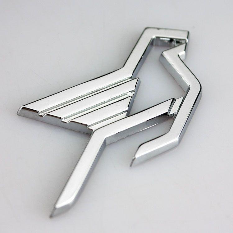 Metal Bird Logo - Bird Silver Chrome Metal Car Styling Refitted Logo Emblem Badge Cool ...