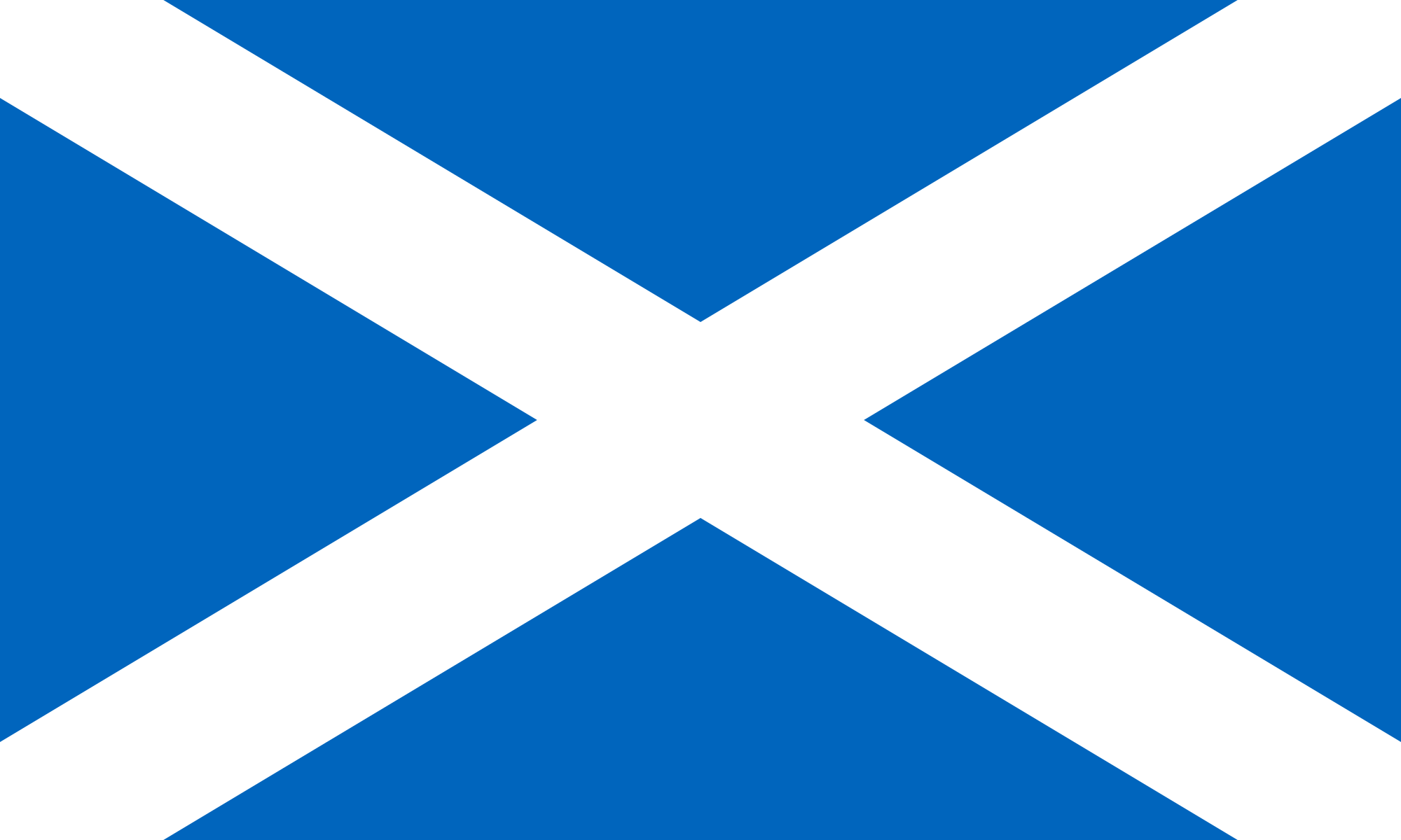 Shape Making with B White Blue Lines Logo - Flag of Scotland