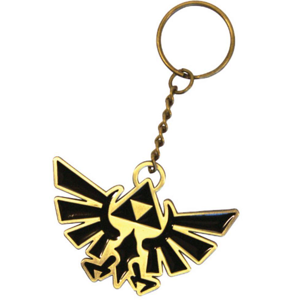 Metal Bird Logo - Official ZELDA Nintendo Keyring Keychain BIRD ENAMELED Gold Logo ...