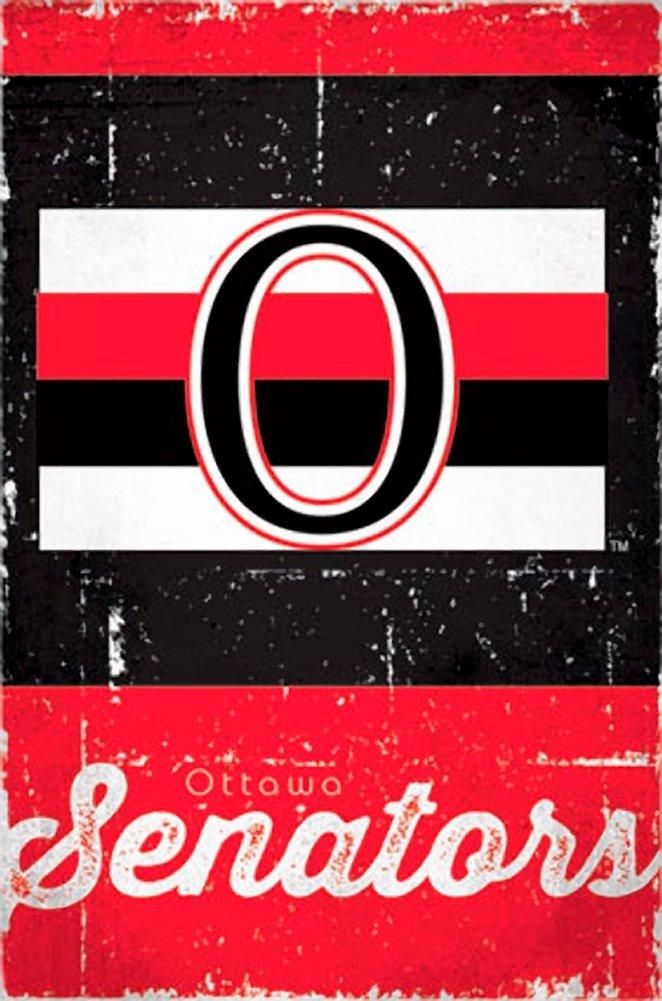 Ottawa Senators Logo - Ottawa Senators Retro Logo 13 Wall Poster