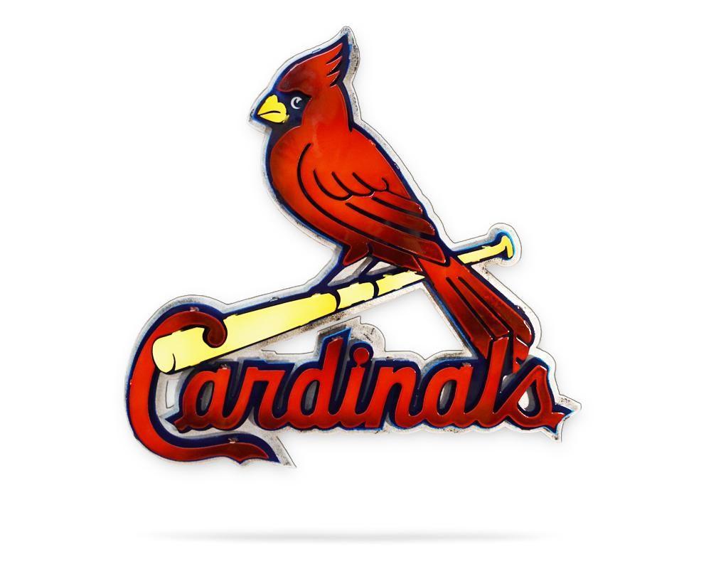 Metal Bird Logo - MLB St. Louis Cardinals - Hex Head Art