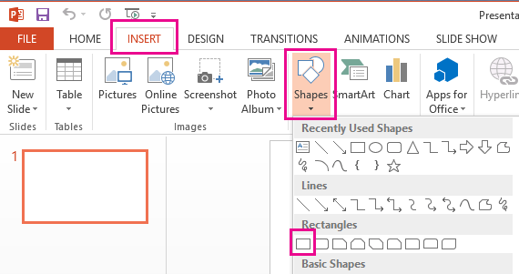 Shape Making with B White Blue Lines Logo - Add a border to a slide - Office Support