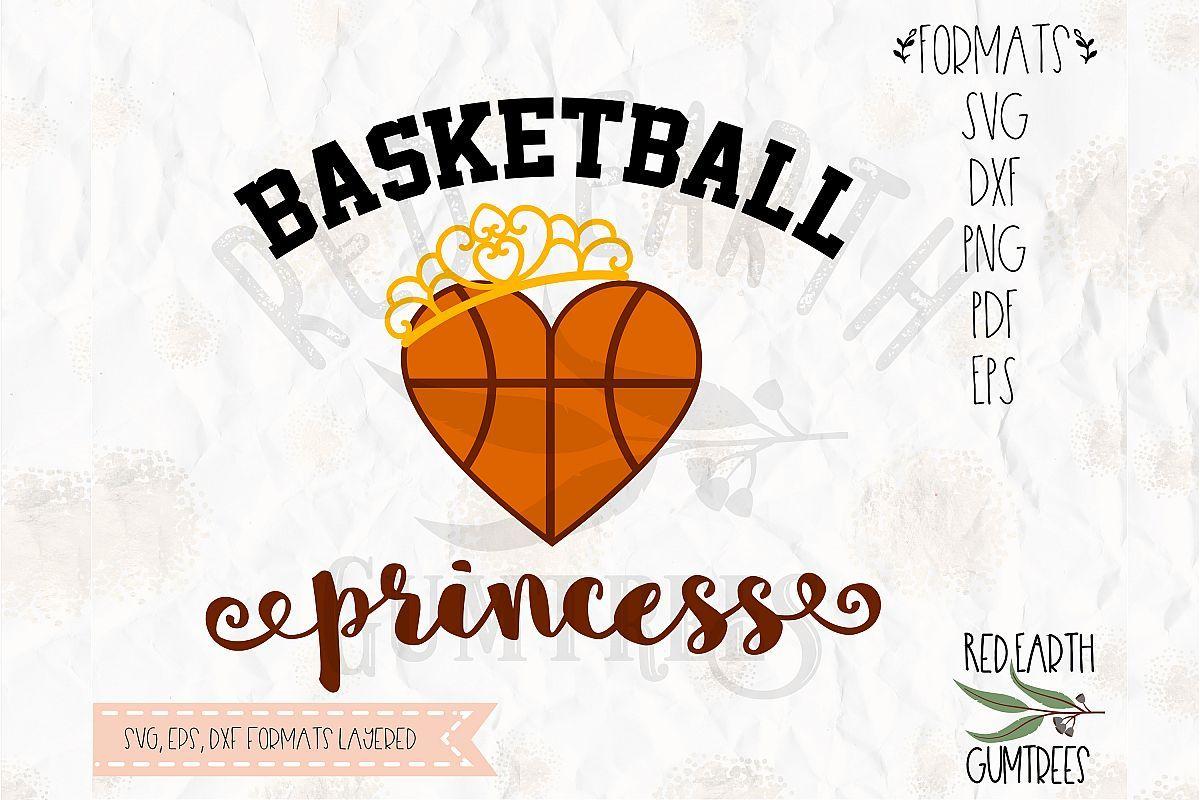 Princess Basketball Logo - Basketball princess with crown in SVG,DXF,PNG,EPS,PDF format