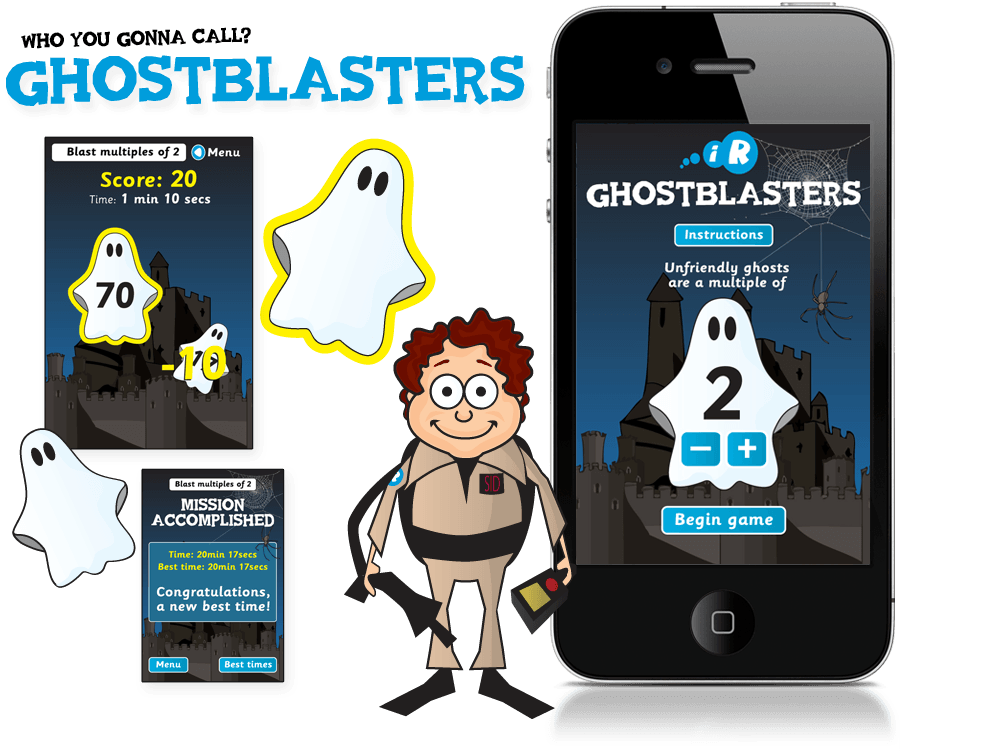 iPhone Date Apps Logo - Ghostblasters iPhone and iPad Apps - Gooii: Award Winning Website ...