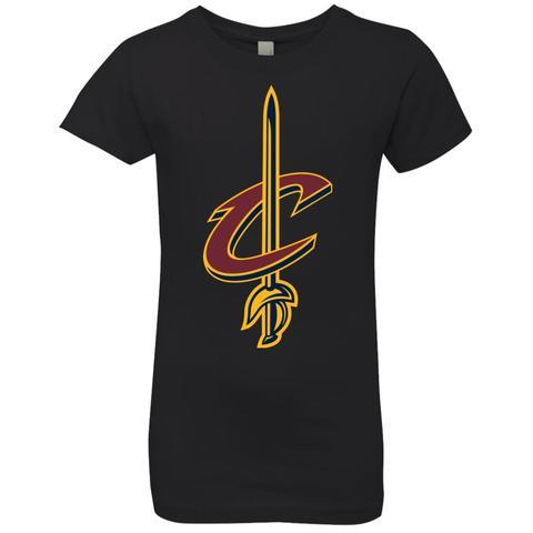 Princess Basketball Logo - Cleveland Cavaliers Basketball Logo Nba Girls Princess T-Shirt ...