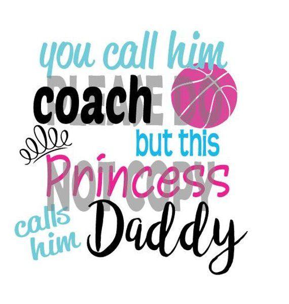 Princess Basketball Logo - You call him coach Princess. Basketball SVG cut file. | Etsy