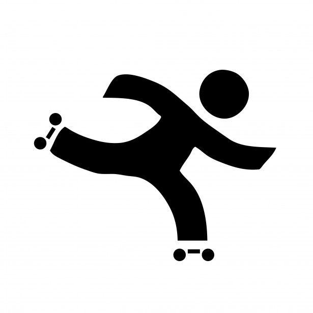 Roller Skate Logo - Roller Skating Clipart Free Domain Picture