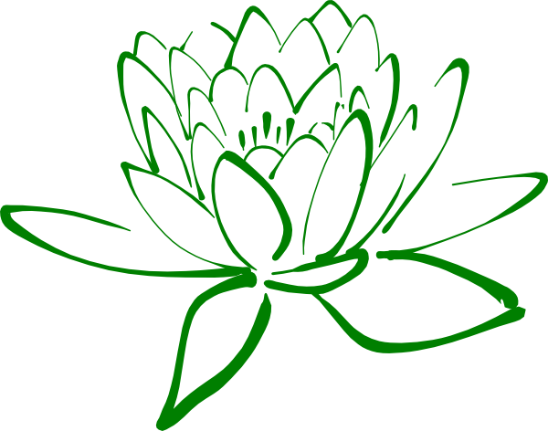 Green Lotus Flower Logo - Green Lotus Clip Art at Clker.com - vector clip art online, royalty ...