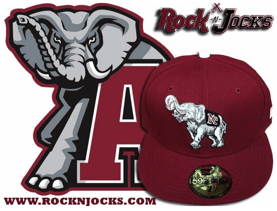 Crimson Tide New Logo - Exclusive: Custom Oakland A's New Era 59 50 Alabama Crimson Tide