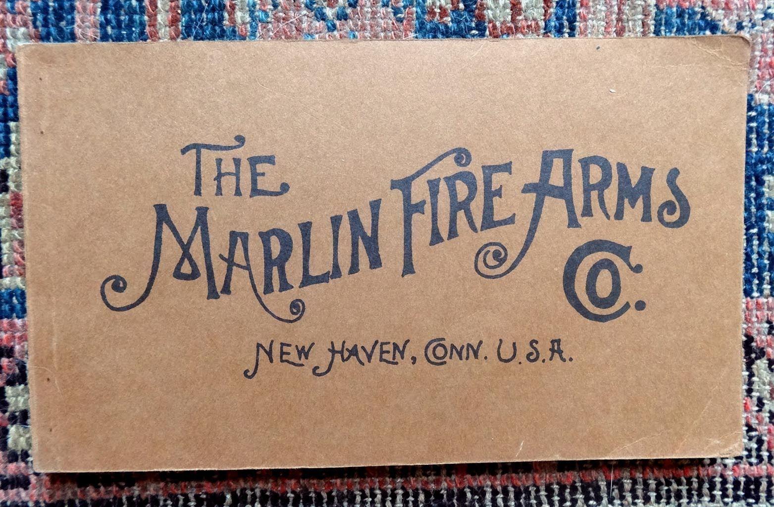 Marlin Firearms Logo - Antique 1897 Marlin Firearms Gun Bullet Catalog Reprint Book Hunting ...