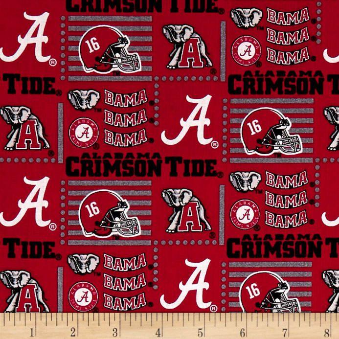 Crimson Tide New Logo - NCAA University Of Alabama Crimson Tide Patch Logos Allover ...