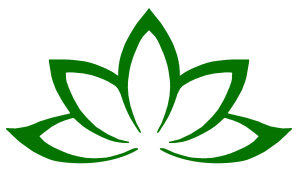 Green Lotus Flower Logo - Logo