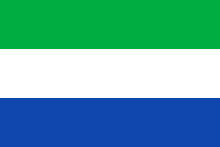 Blue Green and White Logo - Flag of Sierra Leone
