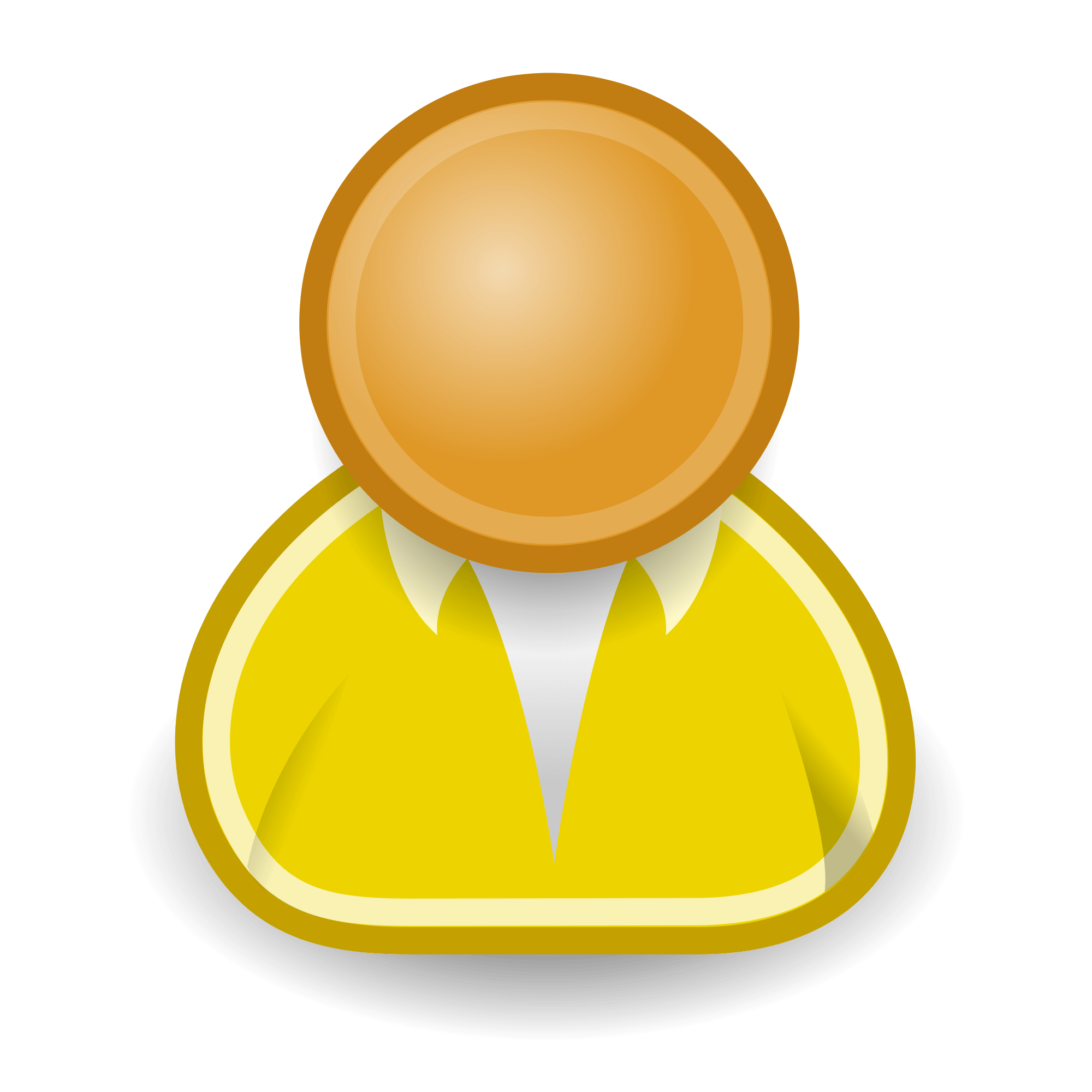 Yellow Person Logo - File:Emblem-person-yellow.svg - Wikimedia Commons