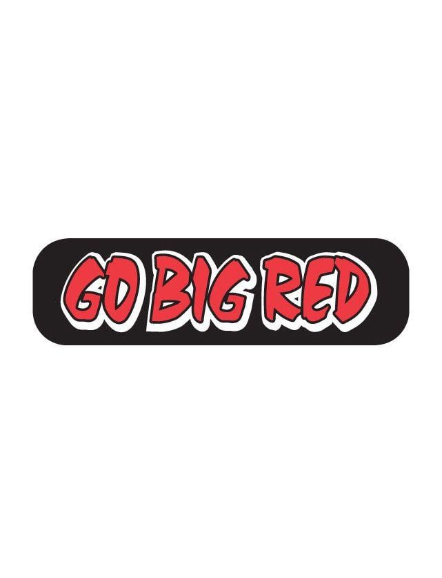 Go Big Red Logo - Go Big Red Waterless Spirit Strip - Easy to Apply! Just Peel & Stick!!!