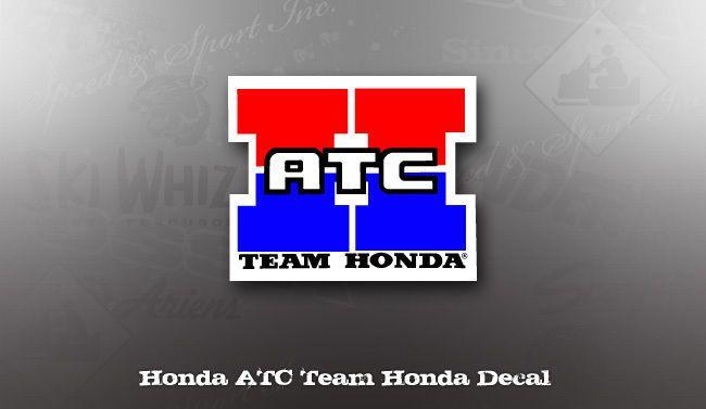Team Honda ATC Reproduction Decal 3.25" 250R 350X 70 200X
