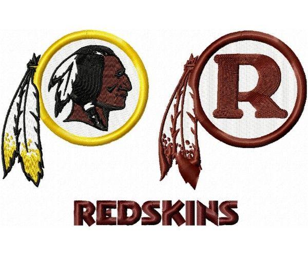 Redshin Logo - Washington Redskins logo machine embroidery design for instant download
