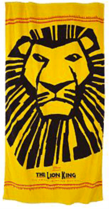 Lion King Musical Logo - The Lion King the Broadway Musical - Logo Beach Towel - The Lion ...