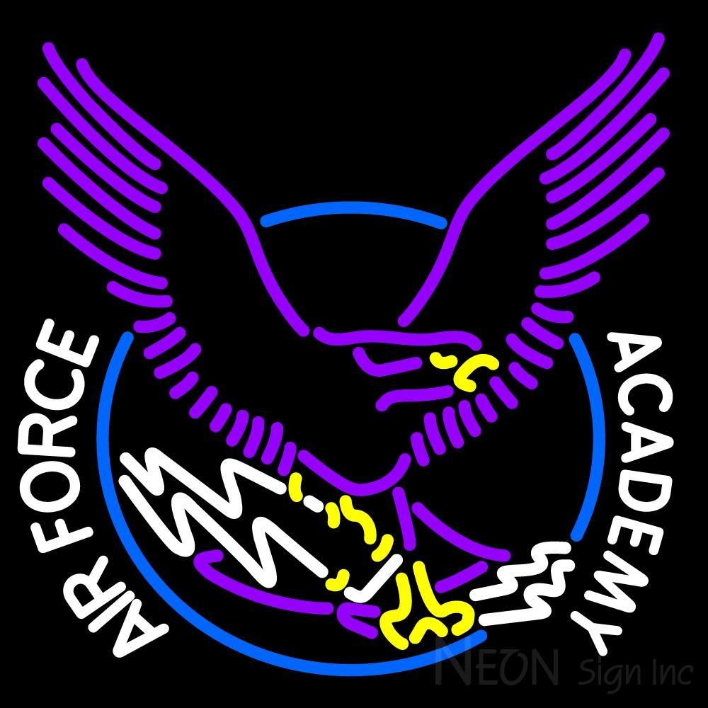 NCAA Air Force Logo - Air Force Falcons Primary 1954 1962 Logo NCAA Neon Sign – Neon Sign Inc