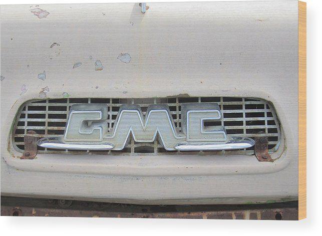 Old GMC Logo - Old Gmc Truck Logo Wood Print